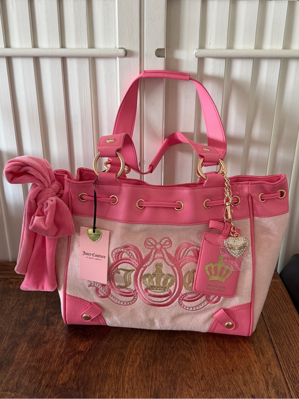 Juicy Couture Lover’s Club Daydreamer Tote Bag in Pink NWT